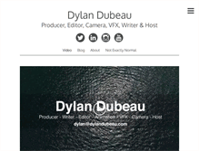 Tablet Screenshot of dylandubeau.com